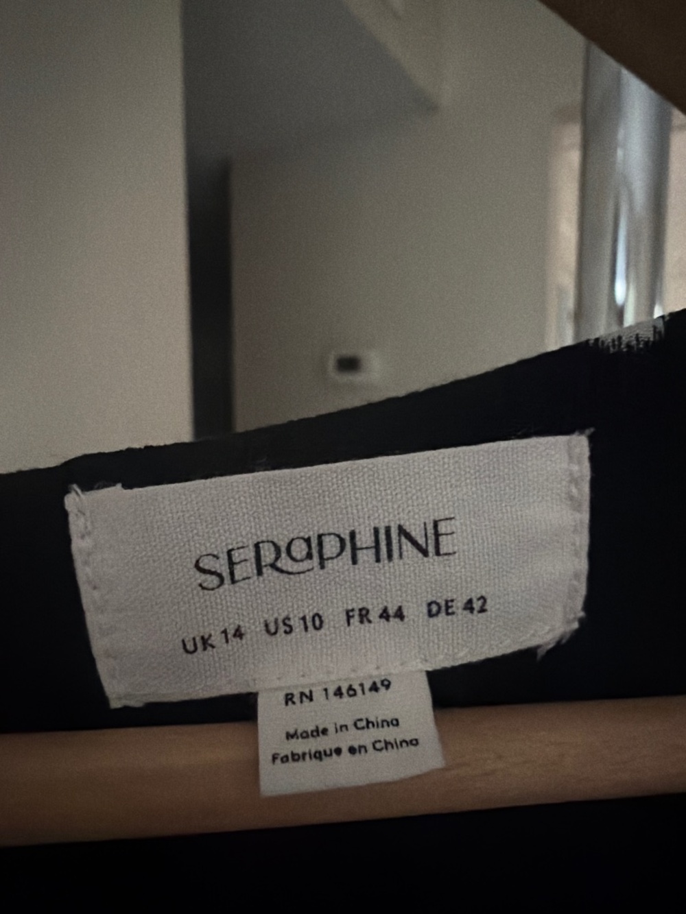 Seraphine Black Maternity Dress - Picture 3 of 5